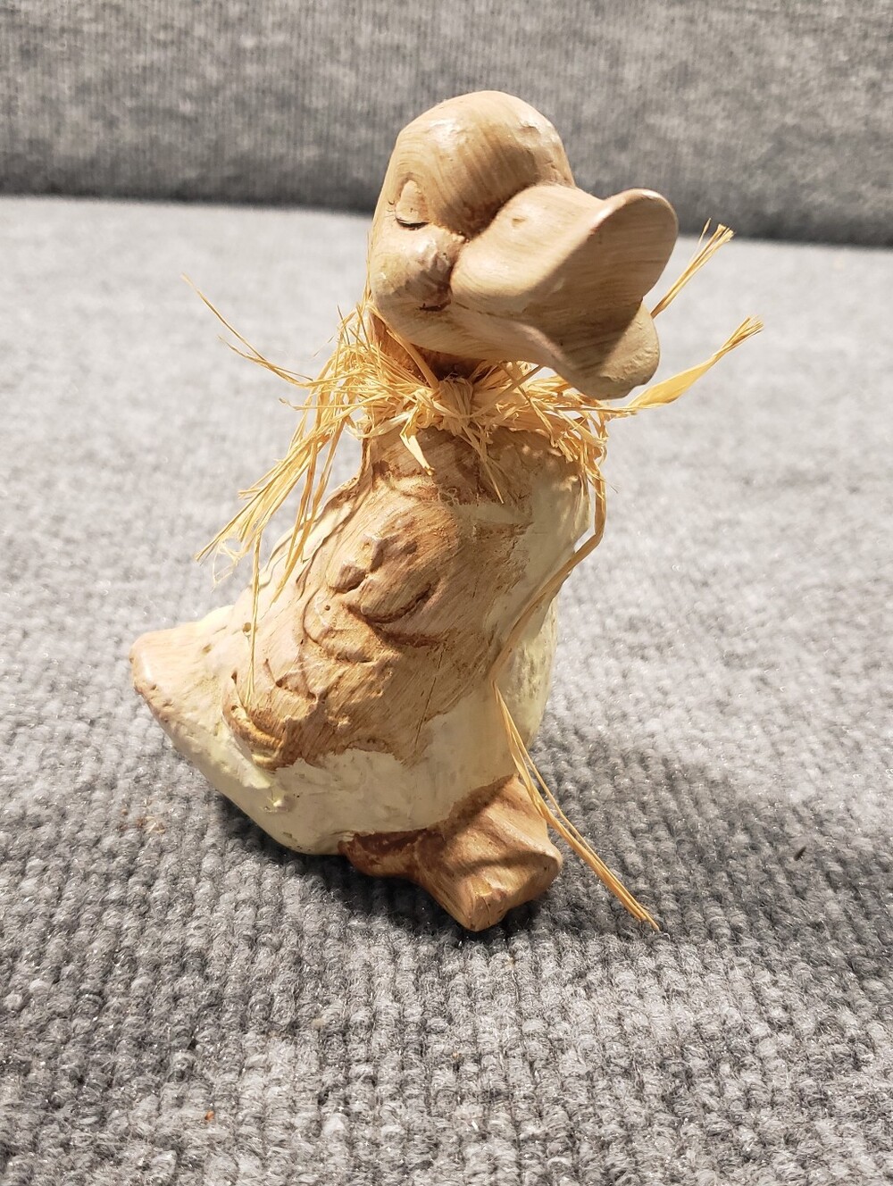 Wooden Farm Pond Puddler Duck Figurine Cottagecore Goose